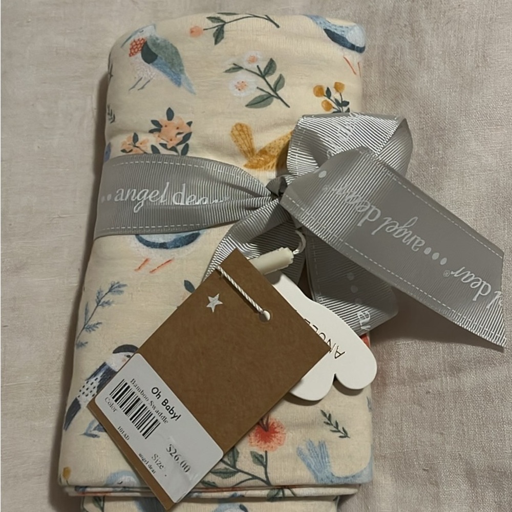NWT Angel dear swaddle blanket - bird print